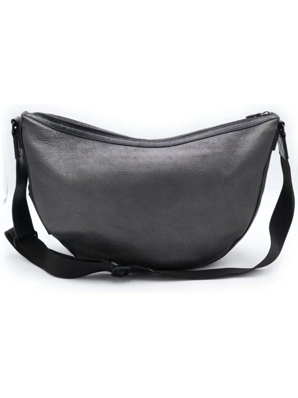 Louis Vuitton Alpha Hobo Shoulder Bag Black Leather Silver